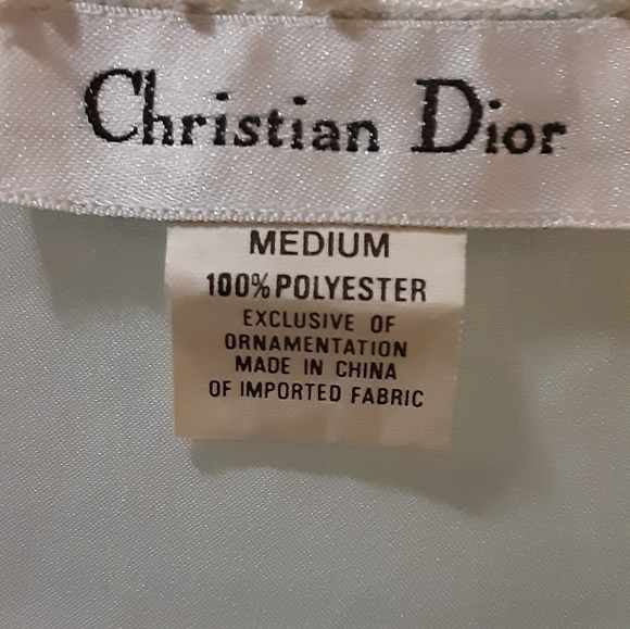 CHRISTIAN DIOR WOMAN'S SILKY MINT GREEN PAJAMA TOP - Picture 7 of 7